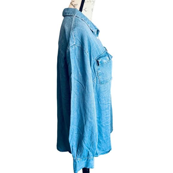 Women’s A New Day Button-Up Denim Shirt size XL - Picture 5 of 7